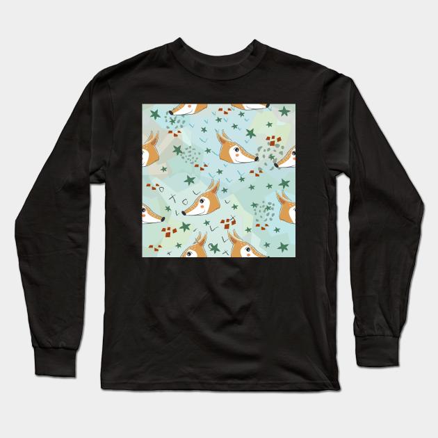 Foxy Long Sleeve T-Shirt by KristinaStellar 